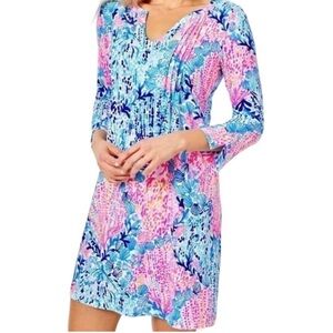 Lilly Pulitzer Pink and Blue Sway With Me Dress
